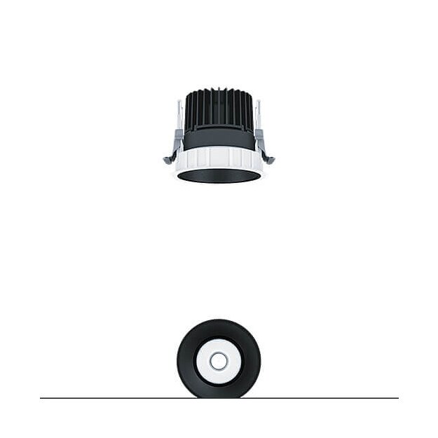 Zumtobel 60816783 LED Decken-Einbauleuchte PANOS INF R100L 15W 930 LDO VFL-BK TL