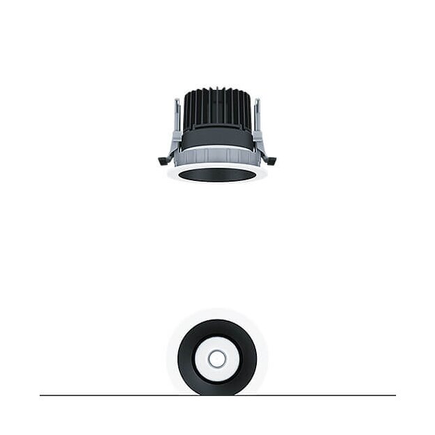Zumtobel 60816776 LED Decken-Einbauleuchte PANOS INF R100L 15W 930 LDO FL-BK WH