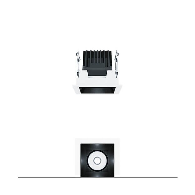 Zumtobel 60816813 LED Decken-Einbauleuchte PANOS INF Q100L 15W 930 LDO VFL-BK WH
