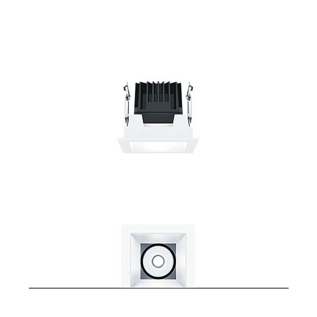 Zumtobel 60816814 LED Decken-Einbauleuchte PANOS INF Q100L 15W 930 LDO SP-WH WH