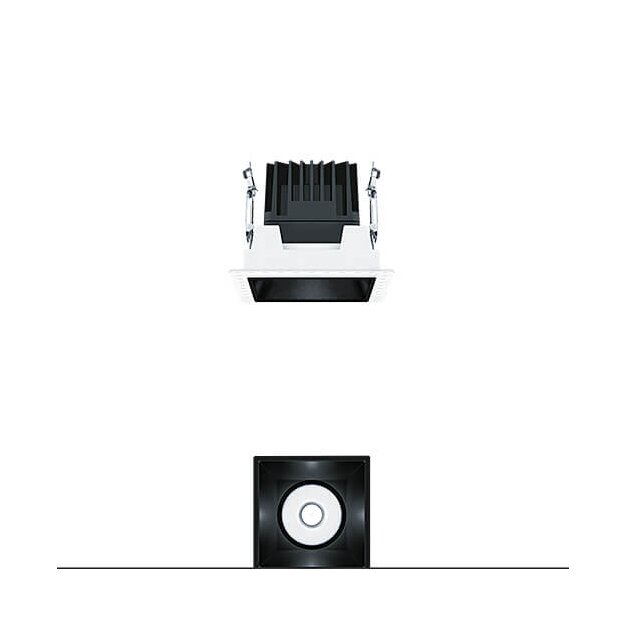 Zumtobel 60816831 LED Decken-Einbauleuchte PANOS INF Q100L 15W 940 LDO VFL-BK TL