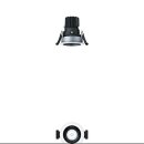 Zumtobel 60816912 LED Decken-Einbauleuchte PANOS INF R68V 10W 940 LDO SP-BK WH