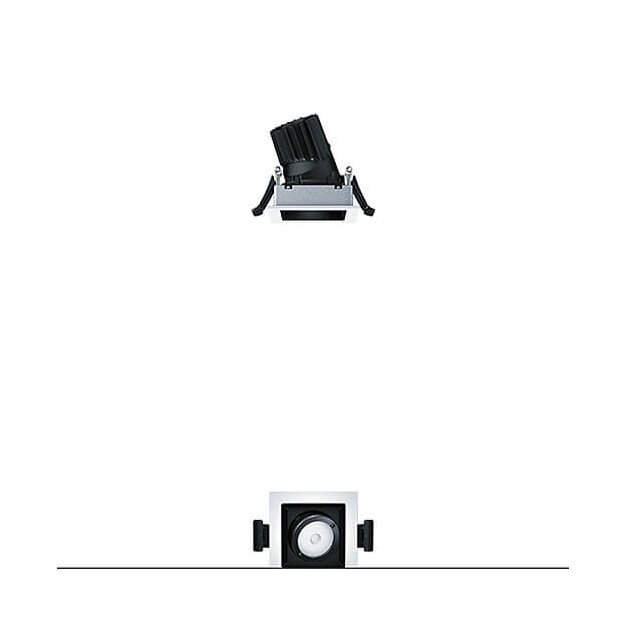Zumtobel 60816929 LED Decken-Einbauleuchte PANOS INF Q68V 10W 930 LDO SP-BK WH