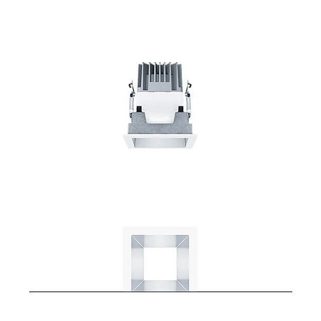 Zumtobel 62907522 LED Decken-Einbauleuchte PANOS EVO Q100H 15W 830 LDO SM WH