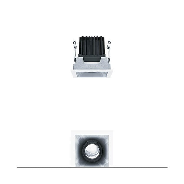Zumtobel 60817233 LED Decken-Einbauleuchte PANOS INF Q100V 22W 930 LDO FL-SM WH