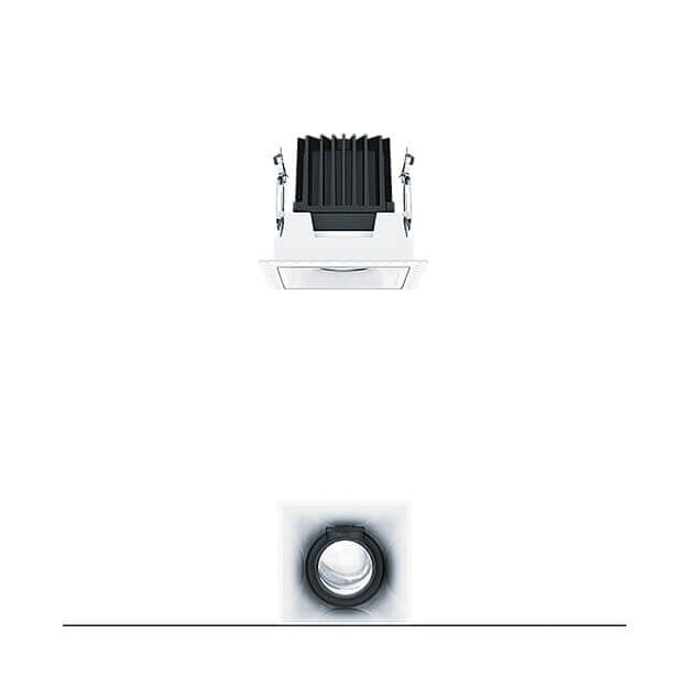 Zumtobel 60817243 LED Decken-Einbauleuchte PANOS INF Q100V 22W 930 LDO FL-WH TL