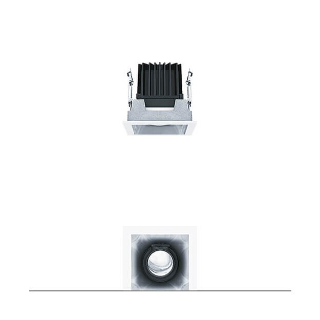 Zumtobel 60817521 LED Decken-Einbauleuchte PANOS INF Q100V 15W 930 LDO SP-SM WH