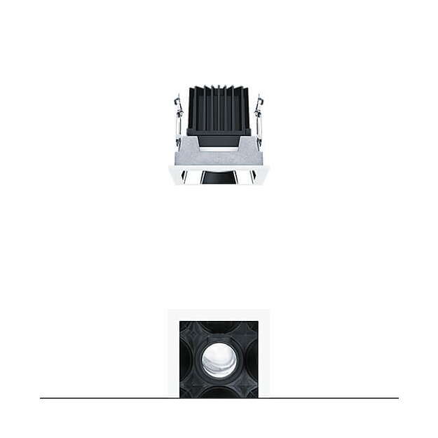 Zumtobel 60817523 LED Decken-Einbauleuchte PANOS INF Q100V 15W 940 LDO SP-AL WH