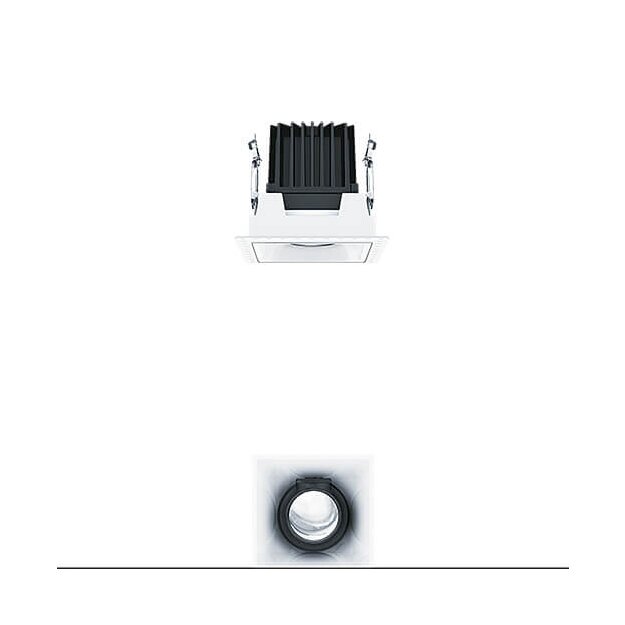 Zumtobel 60817531 LED Decken-Einbauleuchte PANOS INF Q100V 15W 930 LDO SP-WH TL