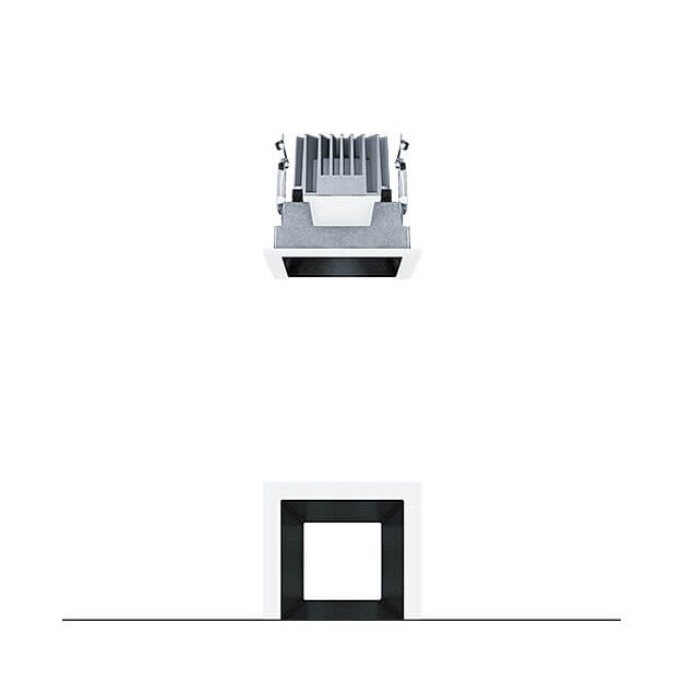 Zumtobel 60817884 LED Decken-Einbauleuchte P-INF Q100L 500-930 LDO BK WH