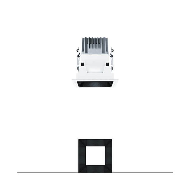 Zumtobel 60817929 LED Decken-Einbauleuchte P-INF Q100H 500-930 LDO BK TL