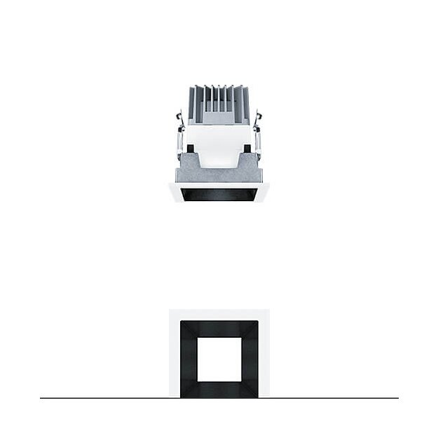 Zumtobel 60817959 LED Decken-Einbauleuchte P-INF Q100H 750-930 LDO BK WH