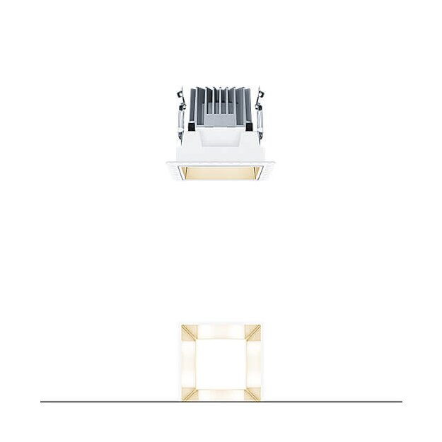 Zumtobel 60817981 LED Decken-Einbauleuchte P-INF Q100L 1300-940 LDO GD TL