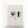 Rutenbeck UAE/TAE-Anschlussdose 2-fach Aufputz 2 x 6-polig 2 x 6 Schraubkontakte Reinweiß IAE/UAE 8-TAE 6 F+N Ap rw