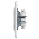 Rutenbeck UAE/TAE-Anschlussdose 2-fach Unterputz 2 x 6-polig 2 x 6 Schraubkontakte Reinweiß IAE/UAE 8-TAE 6 F+N Up rw