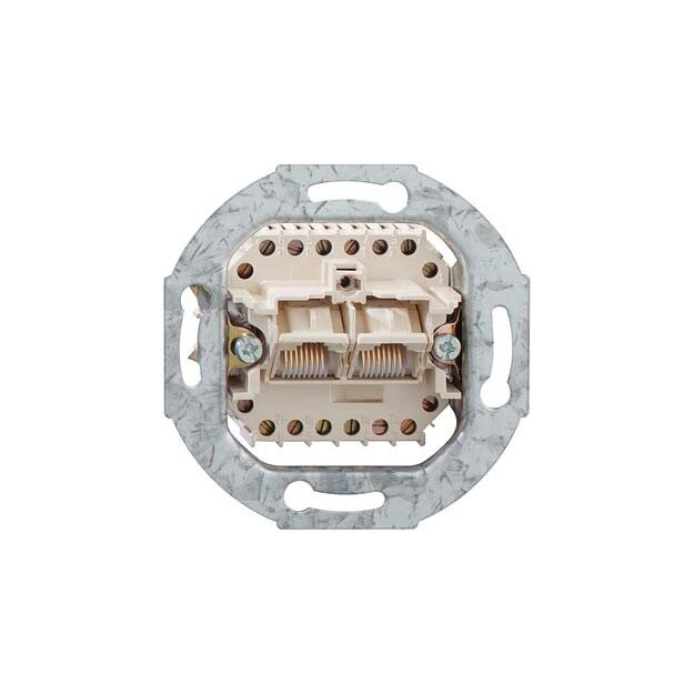 Rutenbeck UAE-Anschlussdose (RJ45-Dose) 2-fach Unterputz 2 x 8-polig 2 x 8 Schraubkontakte UAE 8/8 Up 0