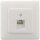Rutenbeck UAE-Anschlussdose (RJ45-Dose) 1-fach Unterputz 8-polig 8 Schraubkontakte Reinweiß UAE 8 Up rw
