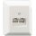 Rutenbeck UAE-Anschlussdose (RJ45-Dose) 2-fach Aufputz 2 x 8-polig 8 Schraubkontakte Reinweiß UAE 2x8 Ap rw
