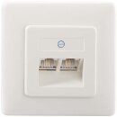 Rutenbeck UAE-Anschlussdose (RJ45-Dose) 2-fach Unterputz...
