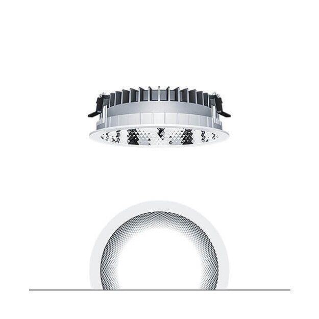 Zumtobel 62927147 LED Decken-Einbauleuchte PANOS R R200 5k-940 LDO L FAL WH