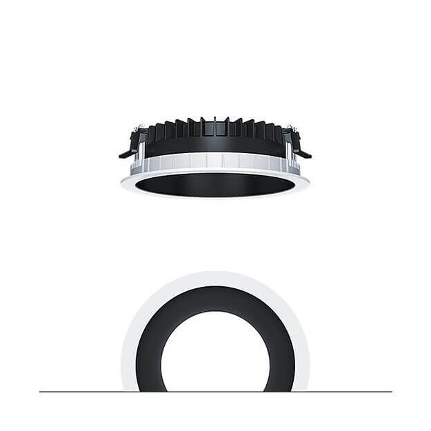 Zumtobel 62927158 LED Decken-Einbauleuchte PANOS R R200 2k-940 SWI L BK WH