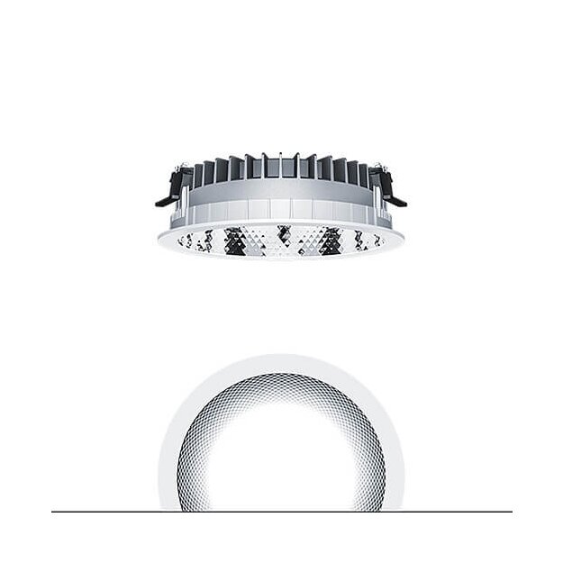 Zumtobel 62927192 LED Decken-Einbauleuchte PANOS R R200 5k-930 LDO L FAL WH