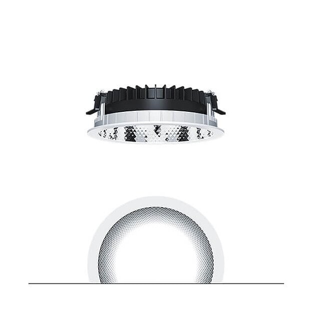 Zumtobel 62927197 LED Decken-Einbauleuchte PANOS R R200 1k-930 SWI L FAL WH