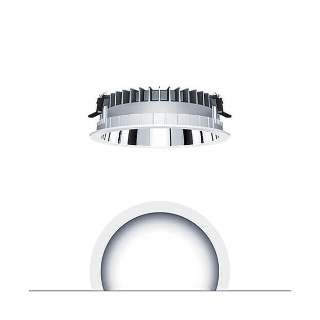 Zumtobel 62927205 LED Decken-Einbauleuchte PANOS R R200 3k-930 SWI L AL WH