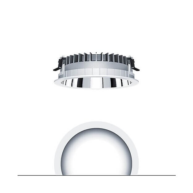 Zumtobel 62927215 LED Decken-Einbauleuchte PANOS R R200 5k-930 SWI L AL WH