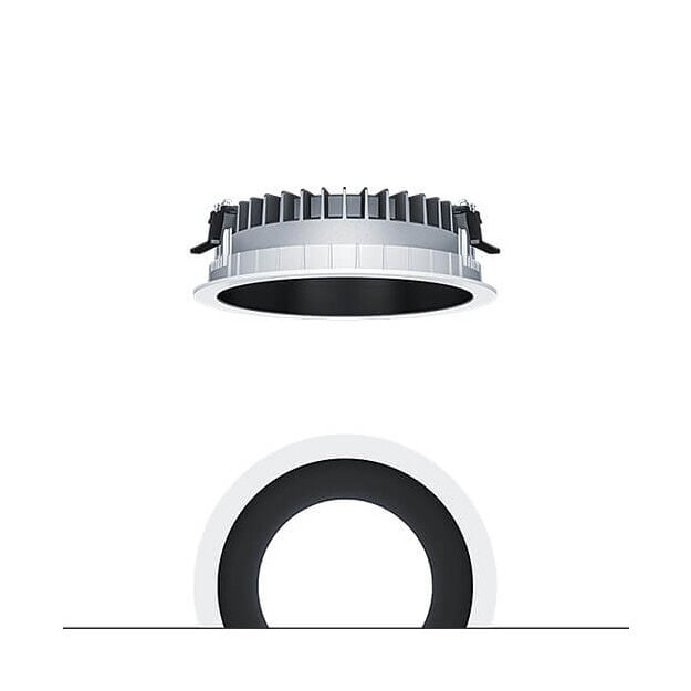 Zumtobel 62927219 LED Decken-Einbauleuchte PANOS R R200 5k-930 SWI L BK WH