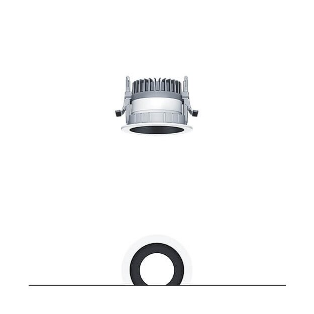 Zumtobel 62927234 LED Decken-Einbauleuchte PANOS R R100 1k-840 LDO L BK WH