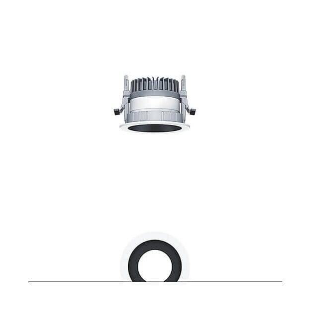 Zumtobel 62927242 LED Decken-Einbauleuchte PANOS R R100 1k-840 SWI L BK WH