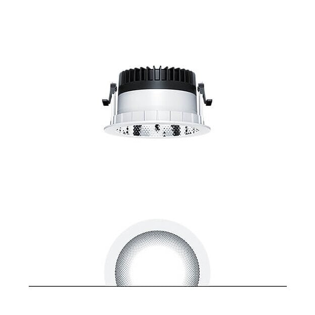 Zumtobel 62927309 LED Decken-Einbauleuchte PANOS R R150 1k-940 LDO H FAL WH
