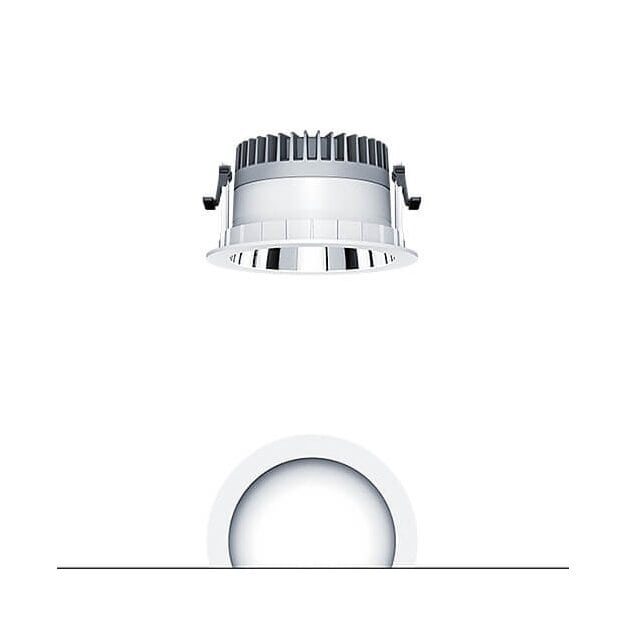 Zumtobel 62927329 LED Decken-Einbauleuchte PANOS R R150 3k-940 SWI H AL WH
