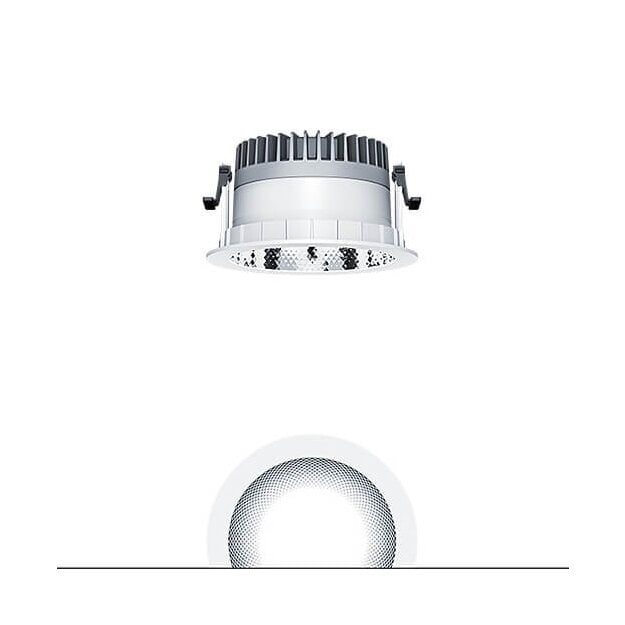 Zumtobel 62927331 LED Decken-Einbauleuchte PANOS R R150 3k-940 SWI H FAL WH