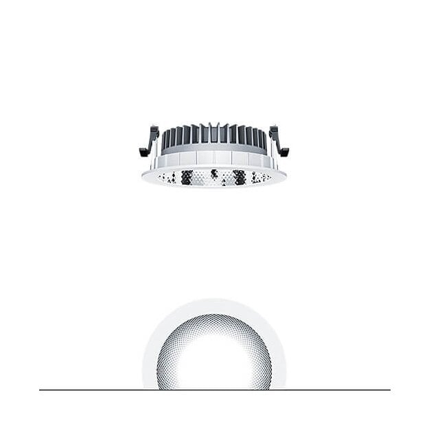 Zumtobel 62927374 LED Decken-Einbauleuchte PANOS R R150 3k-940 LDO L FAL WH