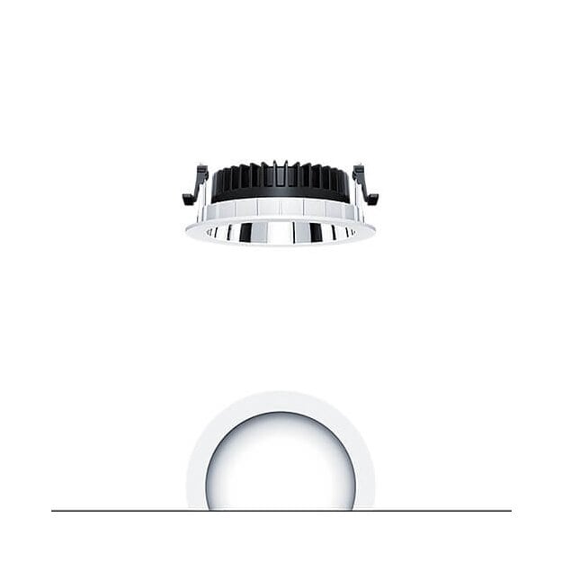 Zumtobel 62927380 LED Decken-Einbauleuchte PANOS R R150 1k-940 SWI L AL WH