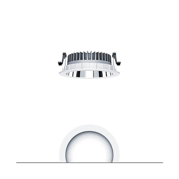 Zumtobel 62927392 LED Decken-Einbauleuchte PANOS R R150 3k-930 SWI L AL WH