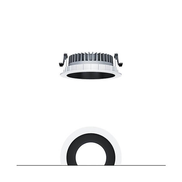 Zumtobel 62927393 LED Decken-Einbauleuchte PANOS R R150 3k-940 SWI L BK WH