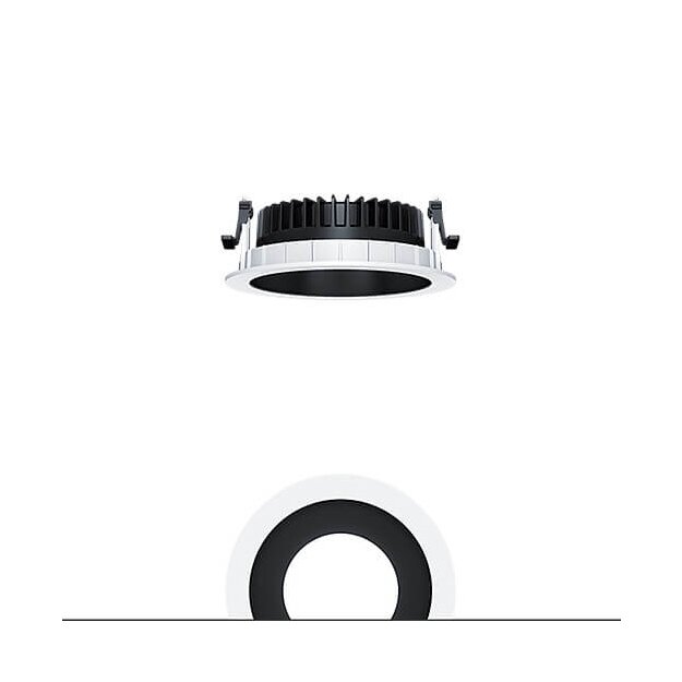 Zumtobel 62927407 LED Decken-Einbauleuchte PANOS R R150 2k-930 SWI L BK WH