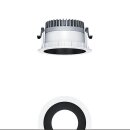 Zumtobel 62926780 LED Decken-Einbauleuchte PANOS R R150 3k-830 SWI H BK WH