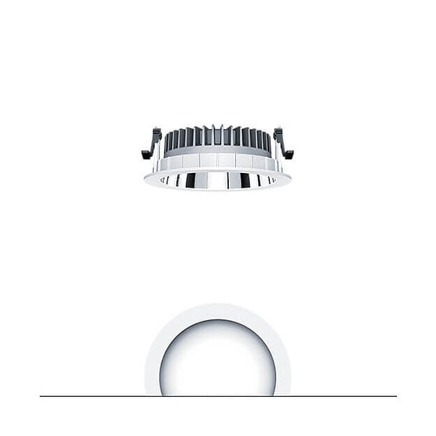 Zumtobel 62926793 LED Decken-Einbauleuchte PANOS R R150 3k-840 LDO L AL WH