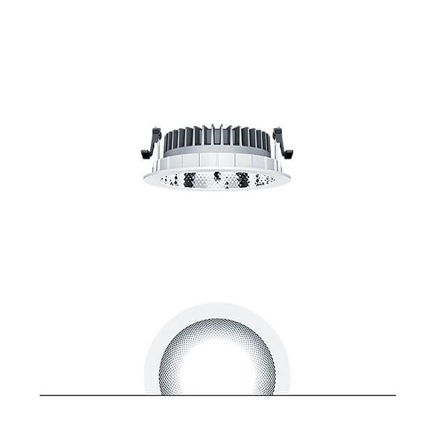 Zumtobel 62926837 LED Decken-Einbauleuchte PANOS R R150 3k-830 SWI L FAL WH