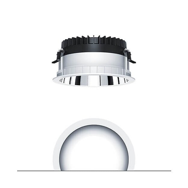 Zumtobel 62926843 LED Decken-Einbauleuchte PANOS R R200 1k-840 LDO H AL WH
