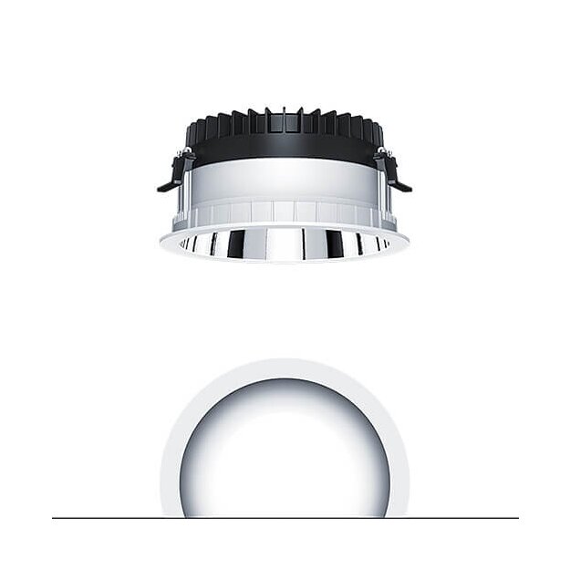 Zumtobel 62926892 LED Decken-Einbauleuchte PANOS R R200 1k-830 LDO H AL WH