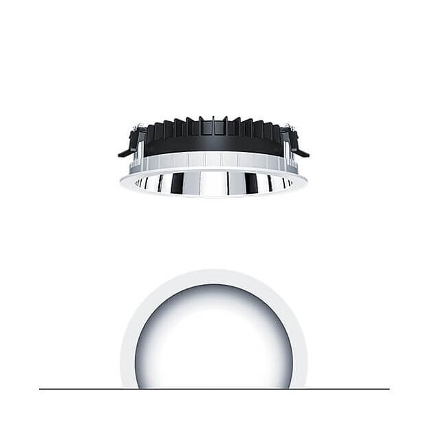 Zumtobel 62926977 LED Decken-Einbauleuchte PANOS R R200 1k-840 SWI L AL WH