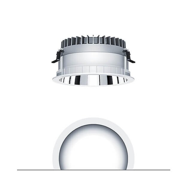 Zumtobel 62927101 LED Decken-Einbauleuchte PANOS R R200 5k-930 LDO H AL WH