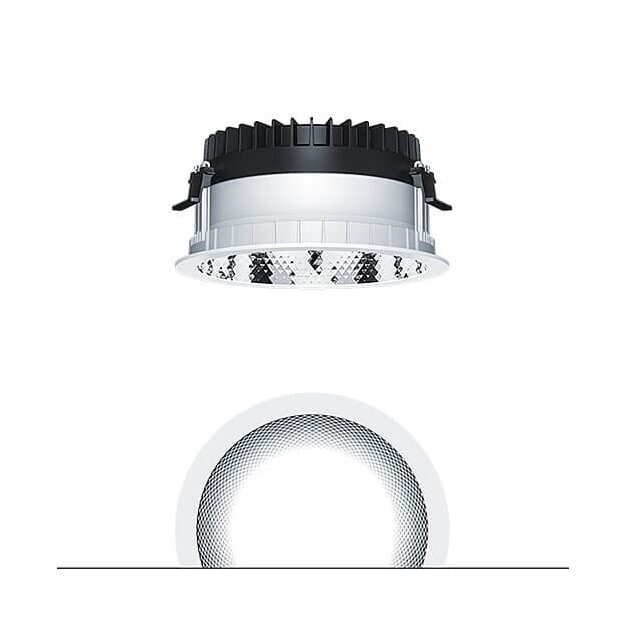 Zumtobel 62927107 LED Decken-Einbauleuchte PANOS R R200 1k-930 SWI H FAL WH