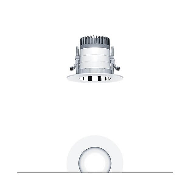 Zumtobel 62927745 LED Decken-Einbauleuchte PANOS R R100 2k-940 LDO H AL RET WH