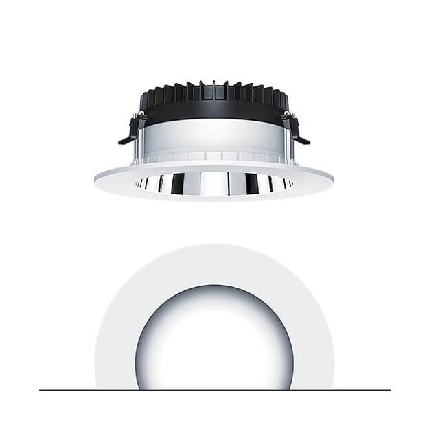 Zumtobel 62927755 LED Decken-Einbauleuchte PANOS R R200 1k-940 LDO H AL RET WH